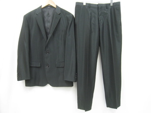 COMME CA ISM Comme Ca Ism suit top and bottom jacket & pants setup glossy black stripe black S size 