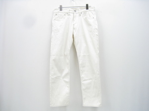 UNITED ARROWS GREEN LABEL RELAXING グリーンレーベルリラクシング SC ピケ ストレッチ 825 9分丈 パンツ ナチュラルホワイト 白 29W