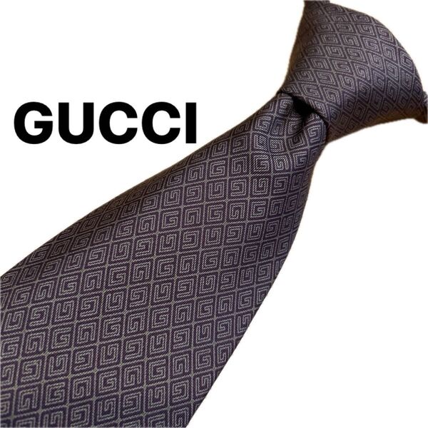 【美品】グッチ GUCCI ネクタイ Gマーク ブランドネクタイ シルクネクタイ ハイブランド