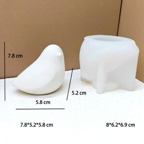 小鳥 鳥 シリコンモールド シリコン型 キャンドル キャンドルモールド キャンドル型 アロマストーン 石膏 型 道具 立体 素材