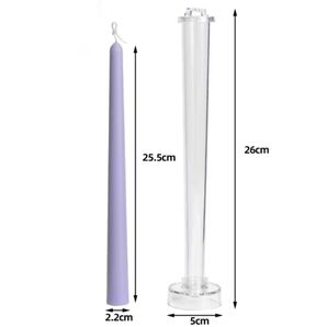 ③ 円柱 テーパーキャンドル 25.5cm 円柱 キャンドル キャンドル型 キャンドルモールド テーパー 円柱型 道具 型 立体