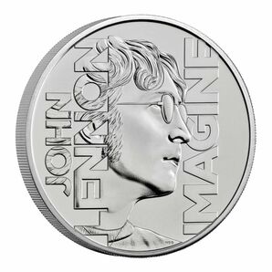 2025 イギリス ジョン・レノン イマジン 50周年 5 ポンド 白銅貨