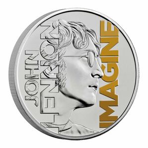 2025 イギリス ジョン・レノン イマジン 50周年 5 ポンド カラー 白銅貨