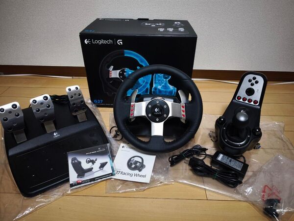 超美品 Logitech G27 ハンドルコントローラー ステアリングコントローラー ハンコン