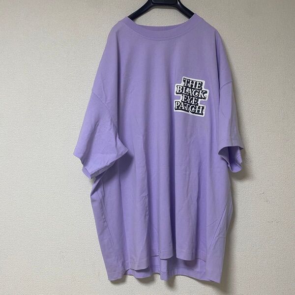 【美品】BLACK EYE PATCH × H&M Tシャツ 2XL パープル 半袖