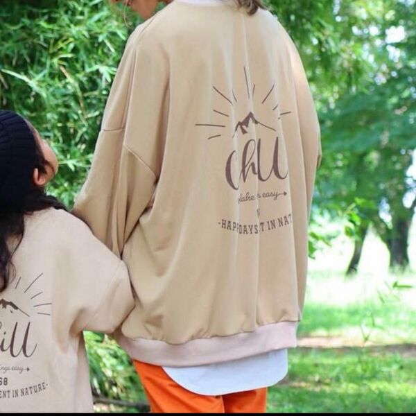 しまむら Nozomi Chill トレーナー スウェット バックプリント L