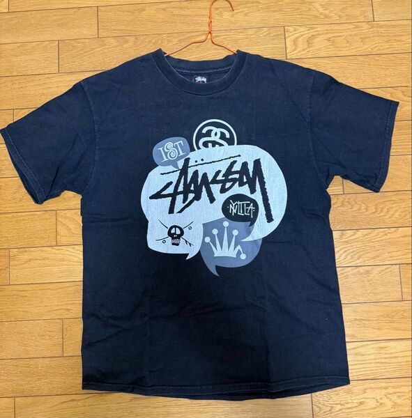 OLD STUSSY ステゥーシー BLACK Lサイズ 黒 ブラック