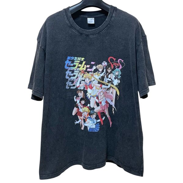 アニメキャラ ヴィンテージ風プリントTシャツ