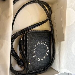 【新品・未使用】STELLA McCARTNEY ショルダー ミニコインケースブラック ミニ財布