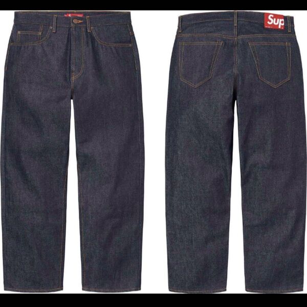 supreme Rigid Loose Fit Selvedge Jean 34 baggy