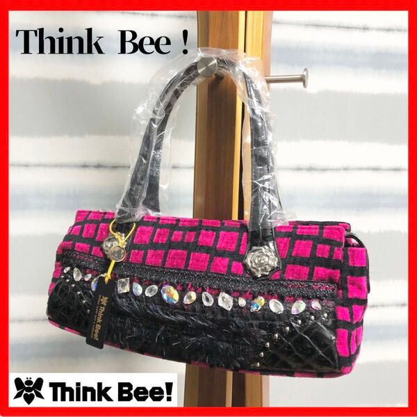 ☆新品未使用/激レア品!【Think Bee!】シンクビー トートバッグ ハンドバッグ ビジュー スパンコール レディース