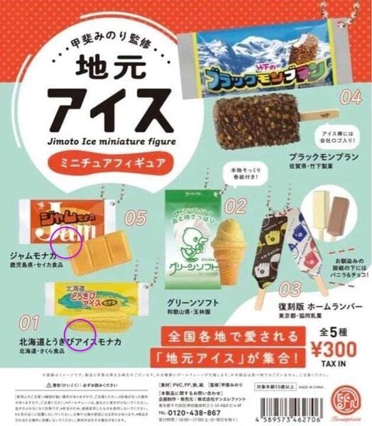 地元アイス ミニチュアフィギュア おまけ付き