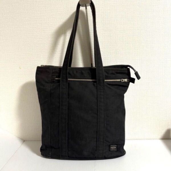 廃番 PORTER スモーキー トートバッグ チャコール ブラック
