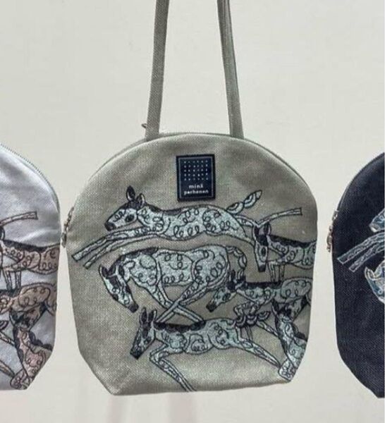 ミナペルホネン マフィンバッグ papurikko グレー 新品