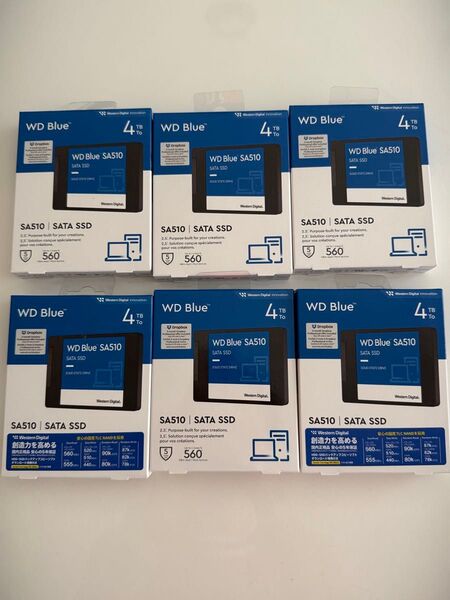 Western Digital WD Blue 4TB SSD 6台セット