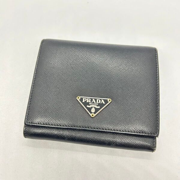 PRADA プラダ サフィアーノ M176A トライアングルロゴ 3つ折り財布