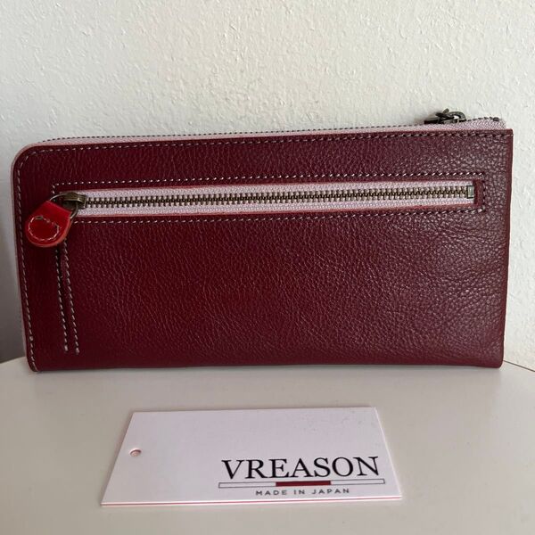 VREASON ヴレアゾン レディース 日本製 本革 レザー 牛革 財布 ウォレット ヴィノ ボルドー