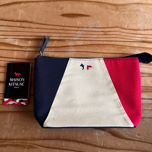 メゾンキツネ Maison Kitsune JAL ビジネスクラス アメニティポーチ 日本航空