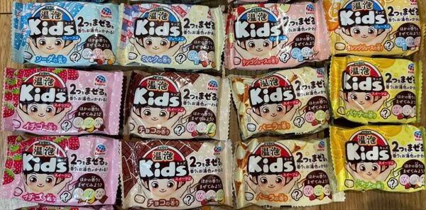 温泡キッズ ジュース編 スイーツ編 こども向け お風呂 おもちゃ バスグッズ 12錠