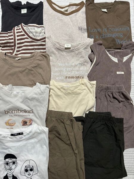 韓国子供服 半袖Tシャツ パンツ 13点セット 130cm 相当