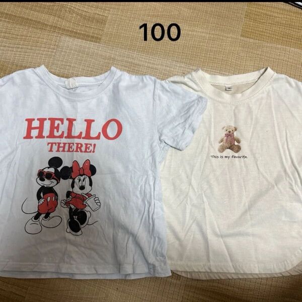 Tシャツ まとめ売り ミニー くま テディベア ディズニー 女の子 100
