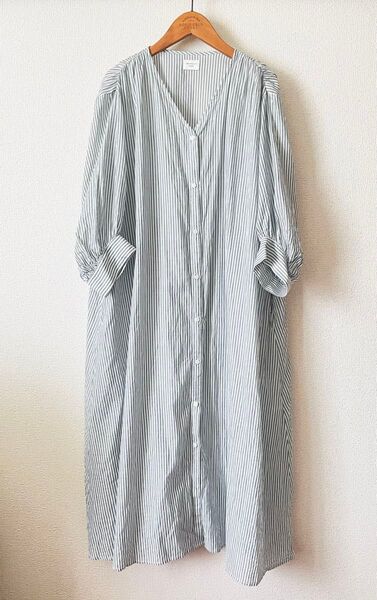 《美品》URBAN RESEARCH DOORS ストライプ シャツワンピース
