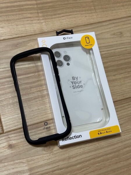 iFace iPhone16Promax Reflection クリアケース ブラック