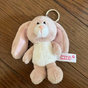 NICI ぬいぐるみキーホルダー うさぎ ピンク