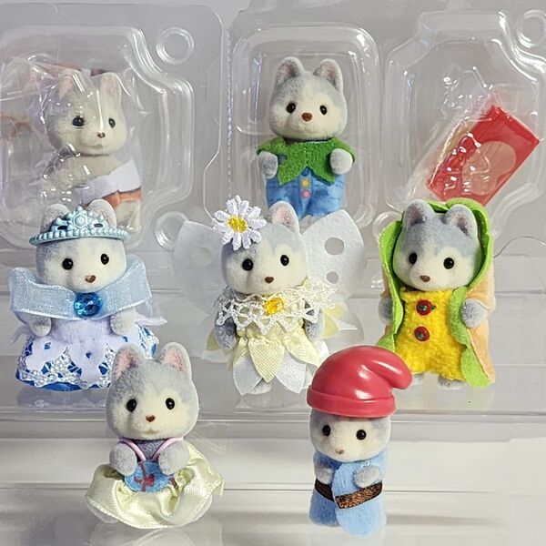 シルバニアファミリー ハスキーの赤ちゃん 7人