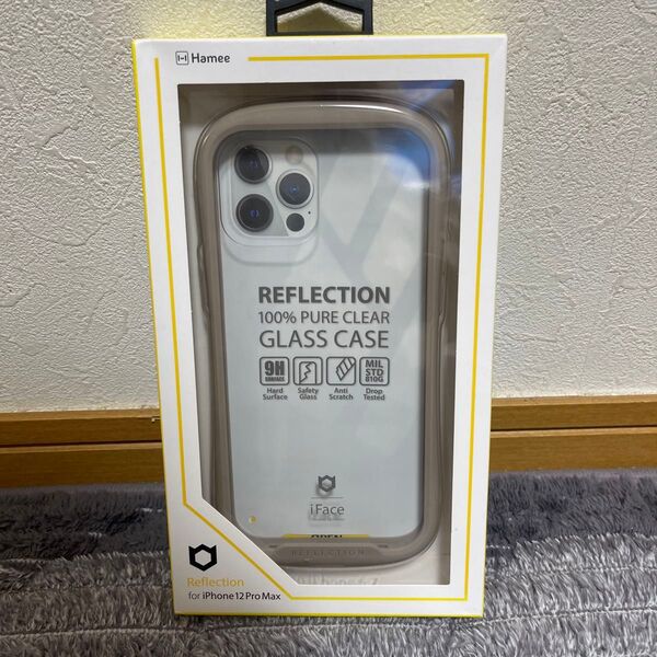 iPhone 12 Pro Max iFace Reflection 強化ガラスクリアケース 41-907764(ベージュ)