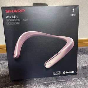 美品 AQUOSサウンドパートナー AN-SS1-P ローズゴールド 首かけbluetoothイヤホン SHARP製品