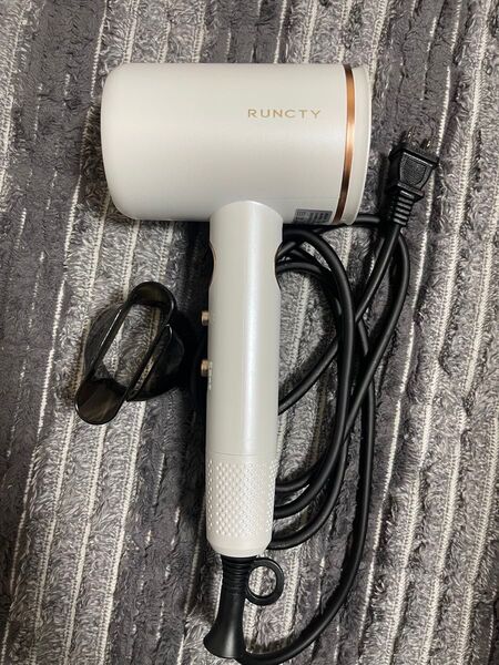 ヘアドライヤー 大風量 速乾 濃度マイナスイオン ナノケア 高速ドライヤー(ホワイト) RUNCTY SD-L88