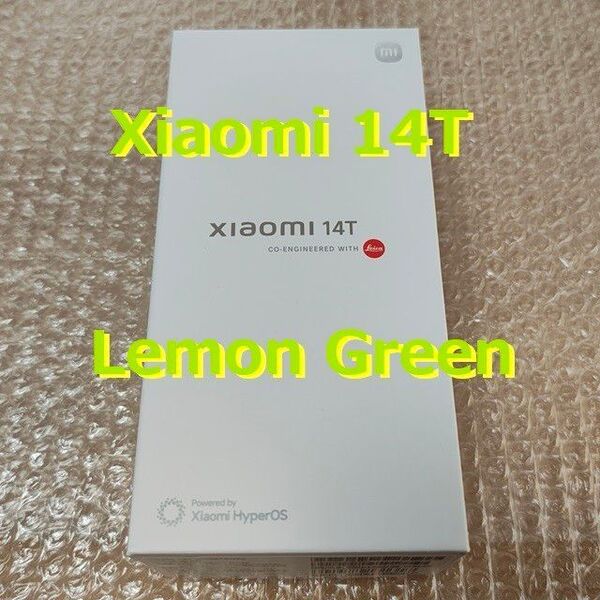 Xiaomi 14T Lemon Green レモングリーン 12GB RAM 256GB ROM au版SIMフリー♪