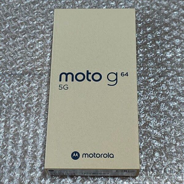 ☆新品未開封☆moto g64 5G 6.5インチ ストレージ128GB シルバーブルー メーカー保証用に購入証明書同封♪