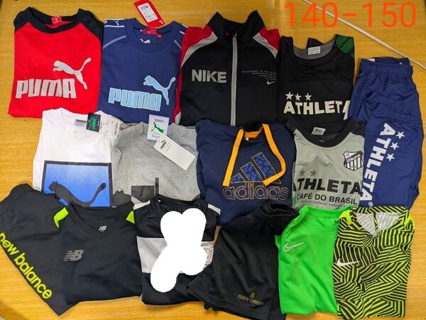 140 150 ATHLETA NIKE PUMA adidas セット 半袖 ハーフパンツ 男の子