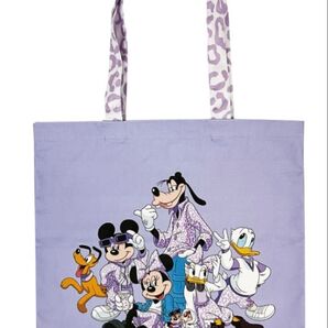 【新品・タグ付き・阪急うめだ限定】ミッキー・イン・リアル・ライフ<パープル>トートバッグ ディズニーザマーケット
