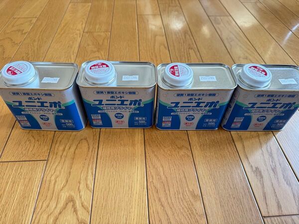 新品 コニシ ボンド ユニエポ補修用プライマー 500g × 4缶 エポキシ 樹脂 接着剤 錆止め 防錆効果 DIY