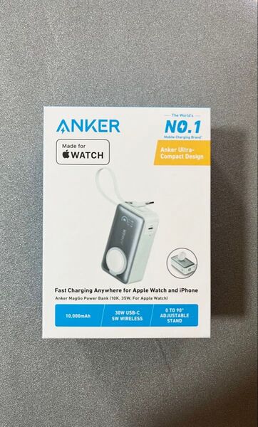 Anker MagGo Power Bank (10000mAh, 35W For Apple Watch) ミントブルー
