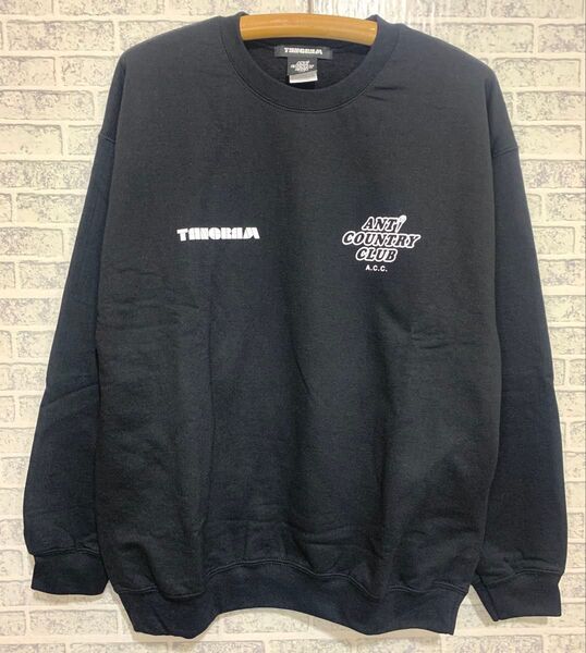 【美品】ANTI COUNTRY CLUB TANGRAM コラボスウェット ブラック Lサイズ