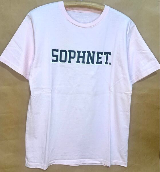 SOPHNET. ロゴTシャツ ピンク XLサイズ