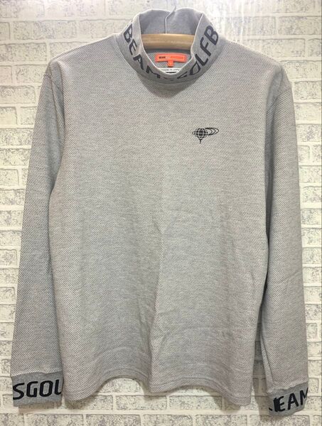 美品 BEAMS GOLF ハイネックロングTシャツ グレー Mサイズ