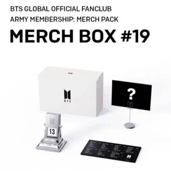BTS merch box #19 トレカ抜きあり