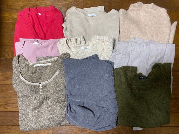 レディース 服 まとめ売り 9点 セット ニット セーター 秋服 #冬服