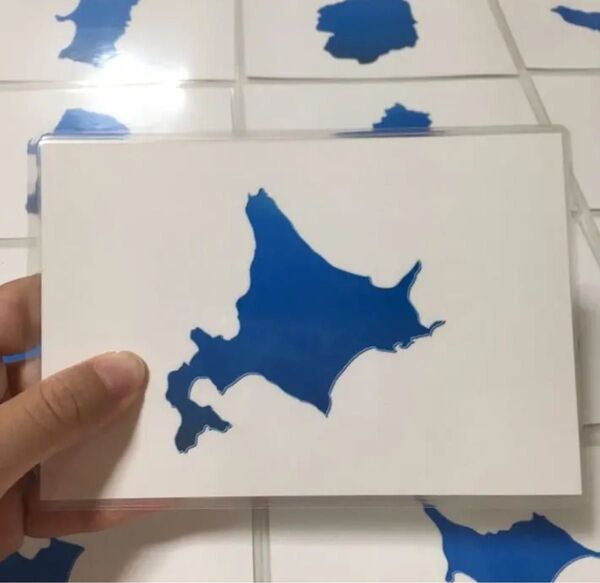 都道府県シルエットカード 47枚 ハンドメイド