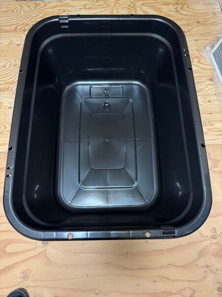 新品 ブラック プラ船 黒 トロ舟 メダカ 120リットル 水抜き付 タフ船 引き取り限定