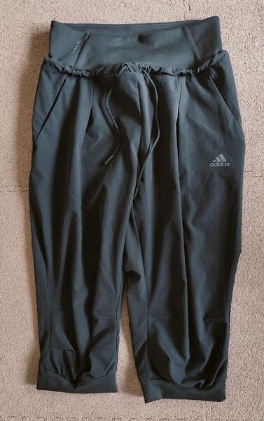 adidas 7分丈パンツ ブラック レディース スポーツウェア ジャージ