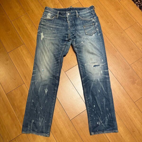 DSQUARED2 ダメージ加工デニムパンツ メンズ ジーンズ サイズ46