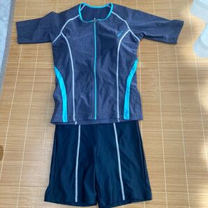 arena アリーナ レディース 水着 フィットネス Oサイズ グレー