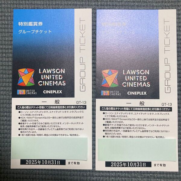 未使用 ユナイテッドシネマ 映画 チケット2枚 特別鑑賞券 シネマ おまけ