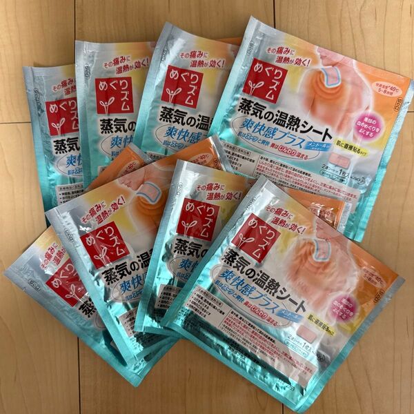 めぐりズム 蒸気の温熱シート 爽快感プラス 8枚セット
